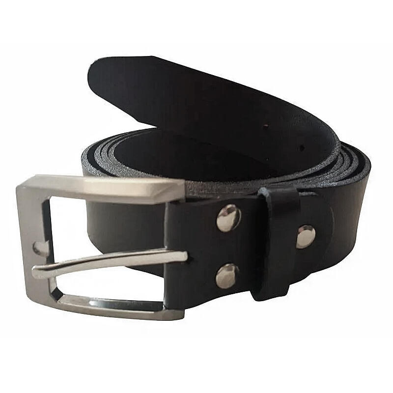 Sort læderbælte (Scanbelt)