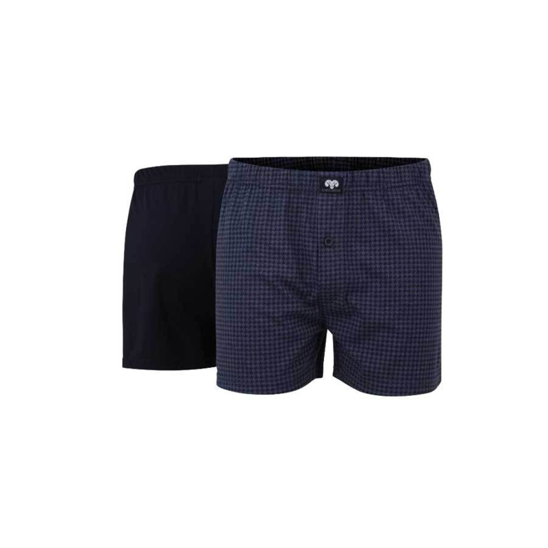 Blåmønstrede & navyblå