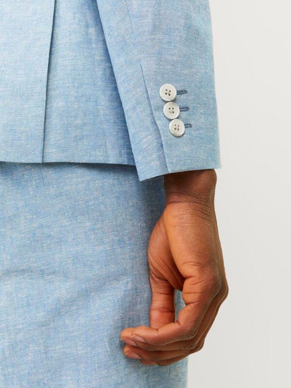 Lys blåmeleret - ærme