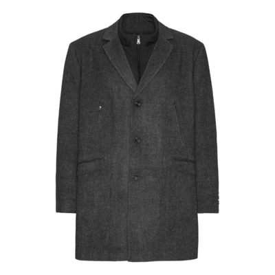 Koksmeleret frakke med uld - WEIS